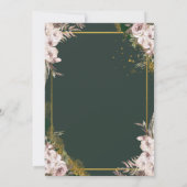 ティアラ、ダイアモンズボホフラワーズグリーンキンセアニラ 招待状 (裏面)