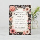 ティアラ ファミリー ラティーナ ガーリー スペイン語のキンセアニェラ 招待状 (スタンド正面)