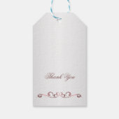 ティアラ、真珠、ハート形の宝石キンセアニェラ ギフトタグ (裏面)