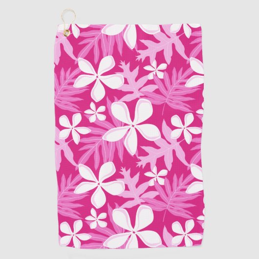 ティアレ（ピンク） ゴルフタオル (正面)