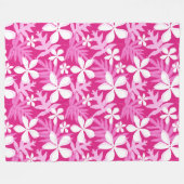 ティアレ（ピンク） フリースブランケット (正面(横))