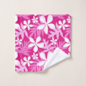 ティアレ（ホットピンク） バスタオルセット (ウォッシュタオル)