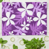 ティアレ（紫） キッチンタオル (折り畳み)