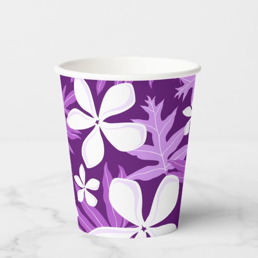 ティアレ（紫） 紙コップ (正面)