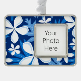 ティアレ（青） シルバープレートフレームオーナメント