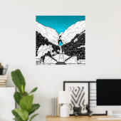 ティアンメンマウンテン天国ズゲート中国 ポスター (ホームオフィス)