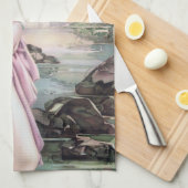 ティアーズインストリームオアシスバイシャンハイ中国ガール キッチンタオル (四つ折り)