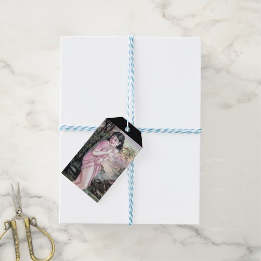 ティアーズインストリームオアシスバイシャンハイ中国ガール ギフトタグ (より糸付き)