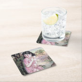 ティアーズインストリームオアシスバイシャンハイ中国ガール スクエアペーパーコースター (インサイチュ)