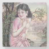 ティアーズインストリームオアシスバイシャンハイ中国ガール ストーンコースター (正面)