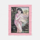 ティアーズインストリームオアシスバイシャンハイ中国ガール フリースブランケット (正面)