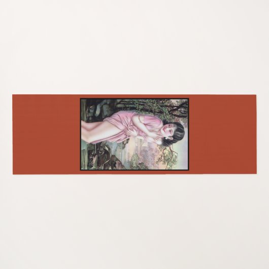 ティアーズインストリームオアシスバイシャンハイ中国ガール ヨガマット (裏面(横))