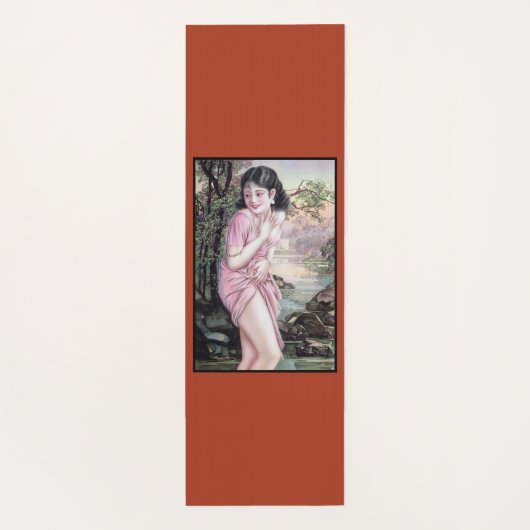 ティアーズインストリームオアシスバイシャンハイ中国ガール ヨガマット (裏面)