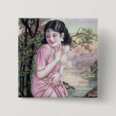 ティアーズインストリームオアシスバイシャンハイ中国ガール 缶バッジ (正面)