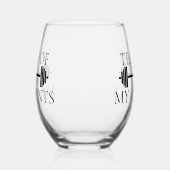 ティアーズオブマイクライアントパーソナルトレーナーバーベル ステムなしワイングラス (右)