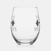 ティアーズオブマイクライアントパーソナルトレーナーバーベル ステムなしワイングラス (左)