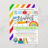ティアーズ&応援ブレックファースト招待状 招待状 (正面/裏面)