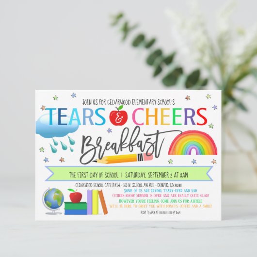 ティアーズ&応援ブレックファースト招待状 招待状 (スタンド正面)