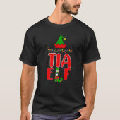 ティア小妖精や小人マッチングファミリー照明クリスマス Tシャツ (正面)