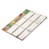 ティア遠くにダイエットフードトラッカーウィークリープランナー ノートパッド (アングル)