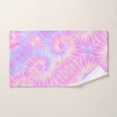 ティイェパステルレインボースパイラルヒッピー絞り染め バスタオルセット (ハンドタオル)