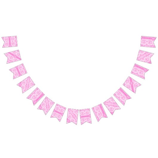 ティイェピンクスパイラルヒッピー絞り染め バンティングフラッグ (全)