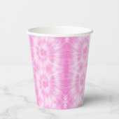 ティイェピンクスパイラルヒッピー絞り染め 紙コップ (裏面)