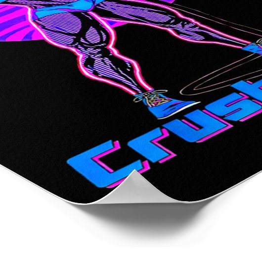 ティイックタイグスクラッシュ男の重量挙げボディービルディン ポスター (角)