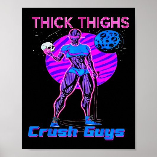 ティイックタイグスクラッシュ男の重量挙げボディービルディン ポスター (正面)