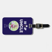 ティイットアップアンクルカスタムフォトファーザーズデイブルー ラゲッジタグ (正面横)