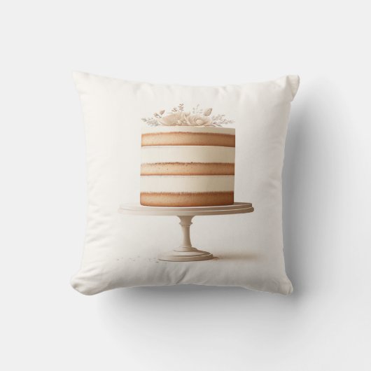 ティエエレガントホワイトフローラケーキベーカリーキッチン クッション (正面)