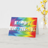 ティエディ誕生日カード カード (黄色い花)