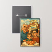 ティエラサンタ50周年記念ゲータノ 缶バッジ (正面/裏面)