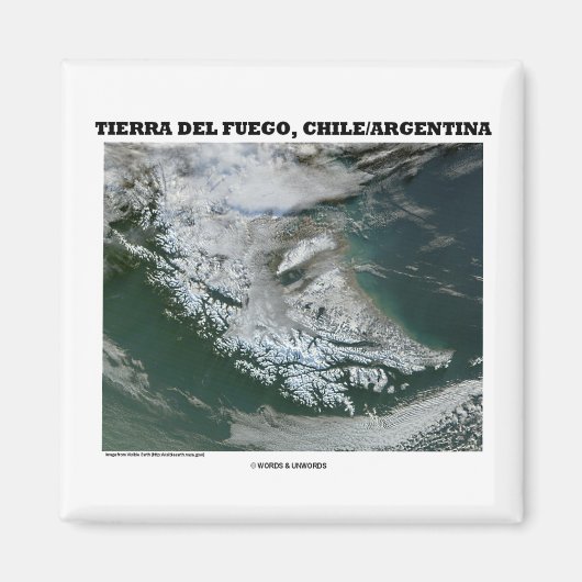 ティエラデルフエゴチリ/アルゼンチン(写真地球) マグネット (正面)