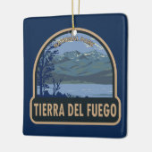 ティエラデルフエゴナショナルパークアルゼンチンヴィンテージ セラミックオーナメント (左)