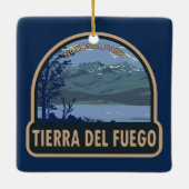 ティエラデルフエゴナショナルパークアルゼンチンヴィンテージ セラミックオーナメント (裏面)