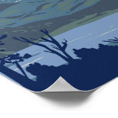 ティエラデルフエゴナショナルパークアルゼンチンヴィンテージ ポスター (角)