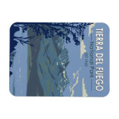 ティエラデルフエゴナショナルパークアルゼンチンヴィンテージ マグネット (横)