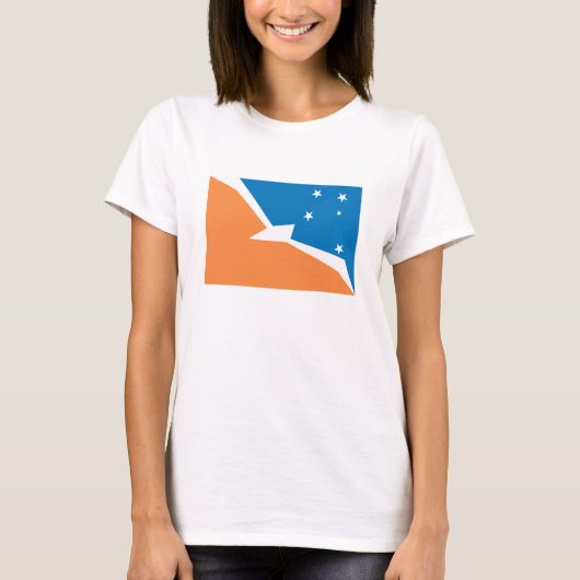 ティエラ・デル・フエゴの旗のTシャツ Tシャツ (正面)
