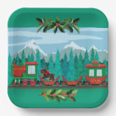 ティエル・メリー・クリスマス・トレイン ペーパープレート (正面)