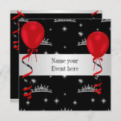 ティエレガントアラ赤バルーン特別イベント 招待状 (正面/裏面)