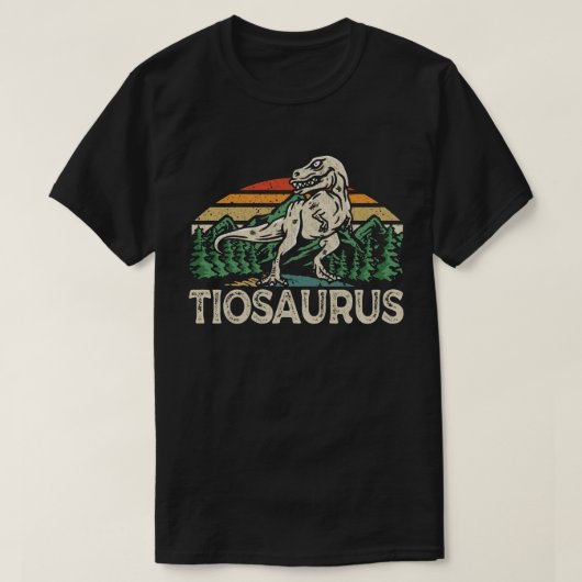 ティオサウルス恐竜伯父の日T市 Tシャツ (デザイン正面)