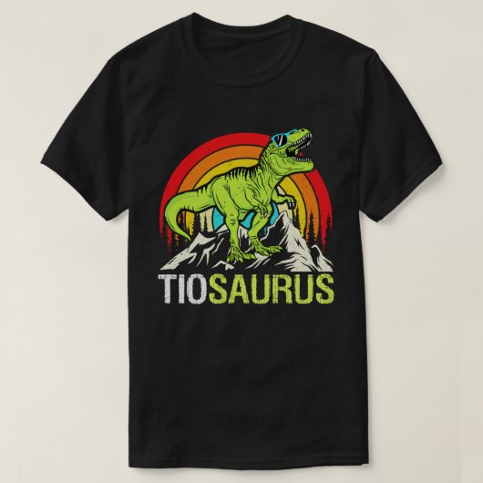 ティオサウルス恐竜叔父の父の日 Tシャツ (デザイン正面)