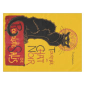 ティオフィル・スタインラン - ブラックキャット ヴィンテージ テーブルクロス (正面(横))