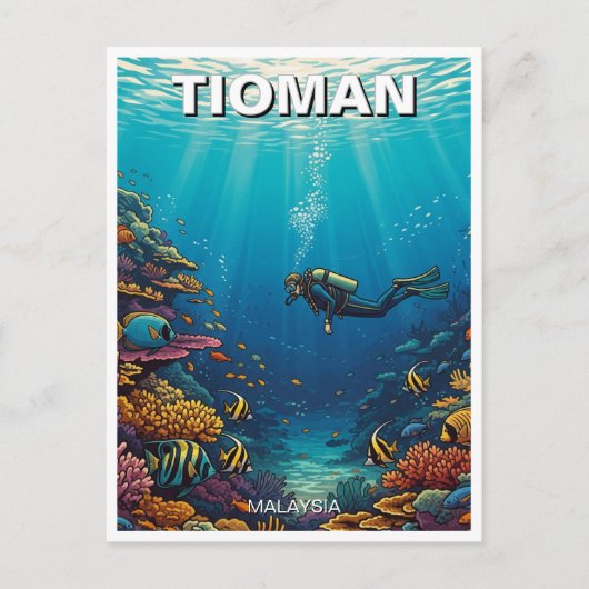 ティオマンスキューバダイビング ポストカード (正面)