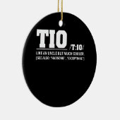 ティオ定義の父の日のスペインの叔父 セラミックオーナメント (右)