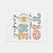 ティオ・オブ・リトル恋しく思・オネダーフル1歳の誕生日ガール・ダイ フリースブランケット (正面(横))