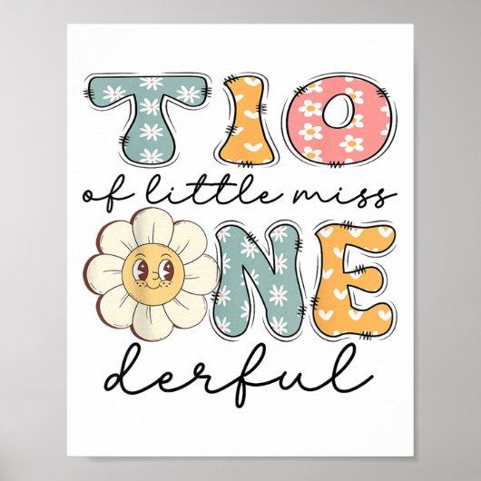 ティオ・オブ・リトル恋しく思・オネダーフル1歳の誕生日ガール・ダイ ポスター (正面)