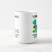 ティカサウルス先生のユーモアと小さな恐竜 コーヒーマグカップ (中央)