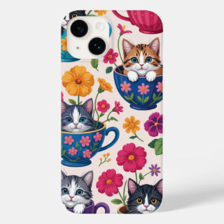 ティカップ・キティと花々 Case-Mate iPhone 14ケース